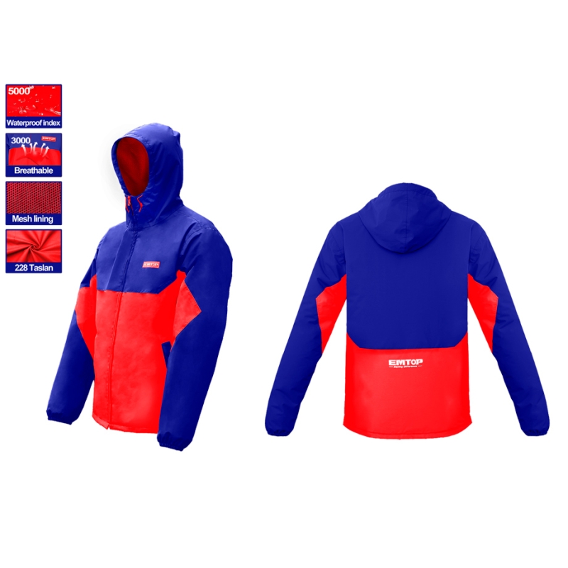 CHAQUETA IMPERMEABLE EMTOP TALLA XXL - motoscamaralweb.com