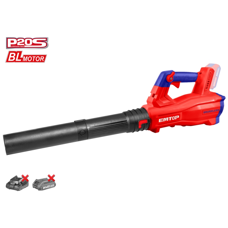 SOPLADOR BATERIA 20V EMTOP - P20S BRUSHLESS (NO INCLUYE BATERIA NI CARGADOR) - motoscamaralweb.com