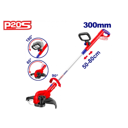 RECORTABORDES BATERIA 20V 300MM EMTOP - P20S (NO INCLUYE BATERIA NI CARGADOR) - motoscamaralweb.com