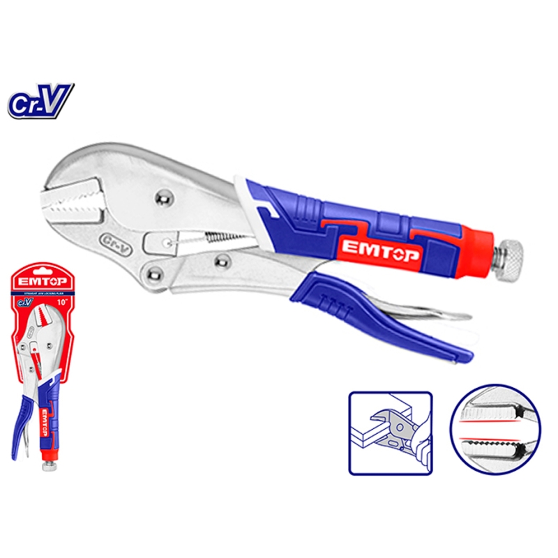 ALICATES DE PRESION RECTO 10 CR-V EMTOP - motoscamaralweb.com