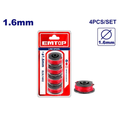 BLISTER 4 CARRETES NYLON RECAMBIO PARA CORTABORDES ELGT20018 - motoscamaralweb.com