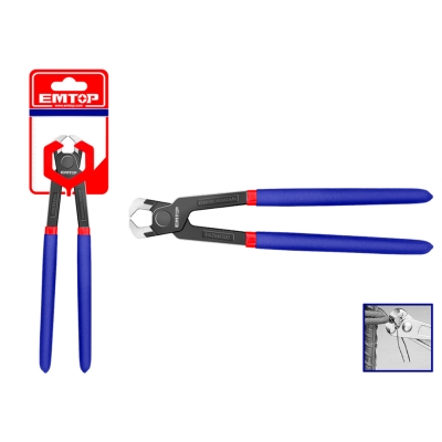 TENAZA DE CORTE CR-V CON MANGO CUBIERTO 10 250mm EMTOP - motoscamaralweb.com