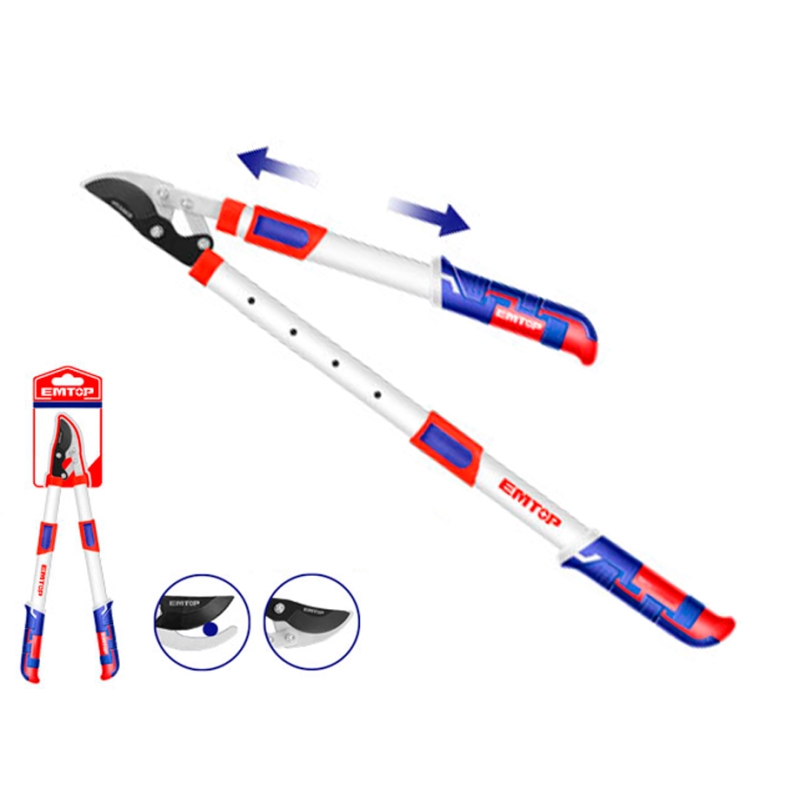 TIJERA BY-PASS MANGOS EXTENSIBLES 670-880mm EMTOP (DIAMETRO CORTE 25mm) - motoscamaralweb.com