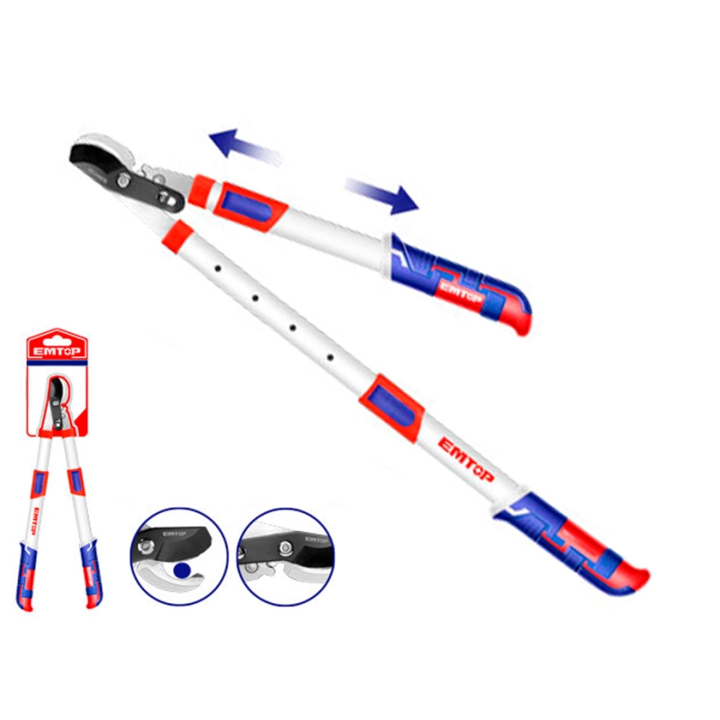 TIJERA BY-PASS MANGOS EXTENSIBLES 655-890mm EMTOP (DIAMETRO CORTE 40mm) - motoscamaralweb.com