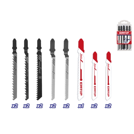 BLISTER RIGIDO 15 SIERRAS CALADORA METAL EMTOP - motoscamaralweb.com