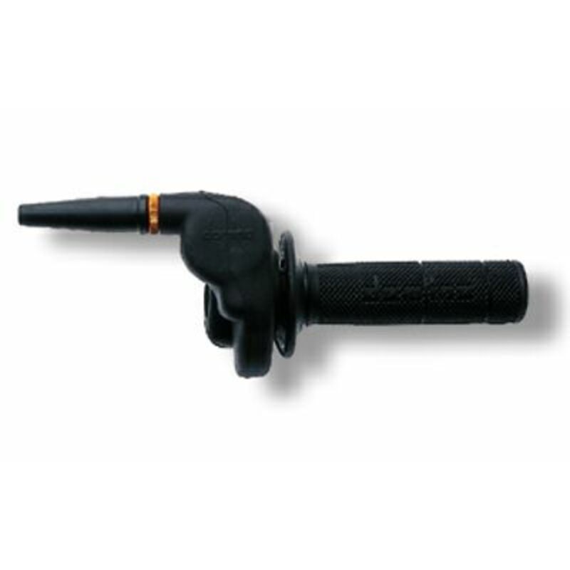 Acelerador DOMINO HR para 2T y 4T con goma protectora y puños- motosca