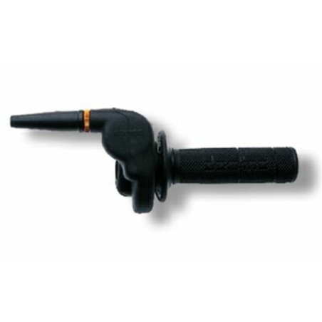 Acelerador DOMINO HR para 2T y 4T con goma protectora y puños- motosca