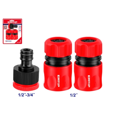 JUEGO 3 CONECTORES MANGUERA 1/2 EMTOP - motoscamaralweb.com