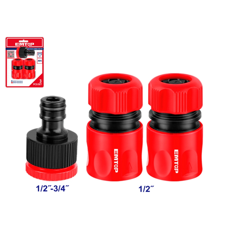 JUEGO 3 CONECTORES MANGUERA 1/2 EMTOP - motoscamaralweb.com