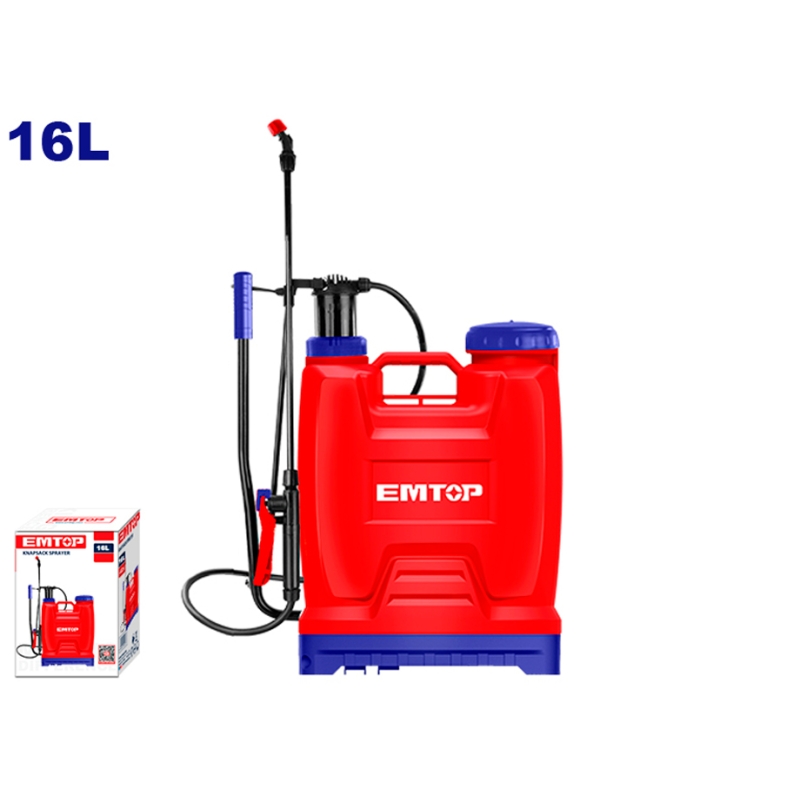 PULVERIZADOR MOCHILA 16L EMTOP - motoscamaralweb.com