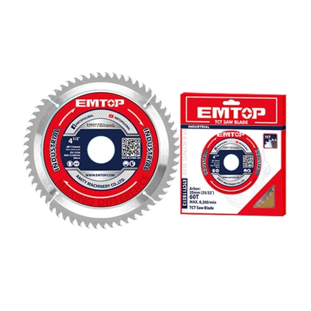 DISCO CORTE 40 DIENTES MADERA AMOLADORA 115MM EMTOP - motoscamaralweb.com