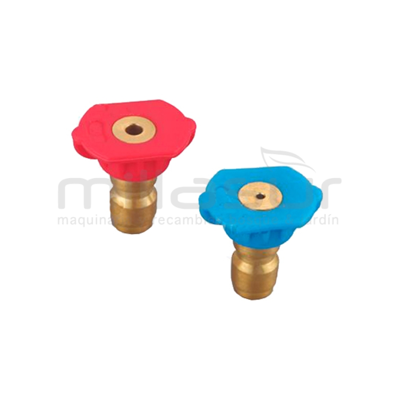JUEGO BOQUILLAS ENJABONADO HIDROLIMPIADORA (1 ACLARADO - 1 JABON) (MAX4000 PSI - 1/4ENCHUFE RAPIDO - motoscamaralweb.com