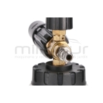 BOQUILLA Y DEPÓSITO PARA JABON-ESPUMA HIDROLIMPIADORA (ENCHUFE RAPIDO 1/4 - 4000psi) - H1950 - motoscamaralweb.com