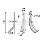 CUCHILLA DERECHA MC1000 . MC1001 . MC700 . MC507 - motoscamaralweb.com
