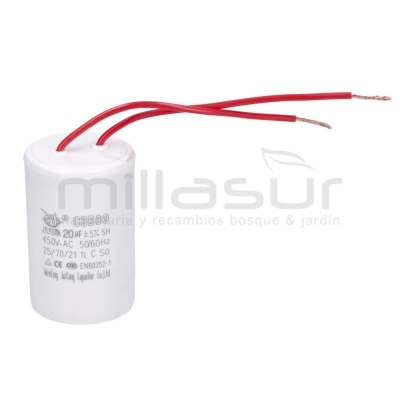 CONDENSADOR 20 uF 450VAC CA50S (A 13) - motoscamaralweb.com