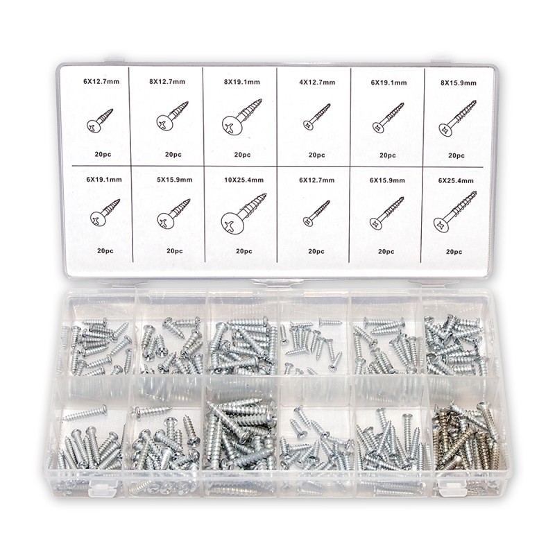 SURTIDO TORNILLOS MADERA 240 PZ UNIVERSAL- motoscamaralweb.com SURTIDO TORNILLOS MADERA 240 PZ UNIVERSAL- motoscamaralweb.com