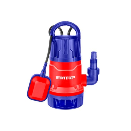 BOMBA ELECTRICA 1 SUMERGIBLE AGUAS SUCIAS 750W FIBRA EMTOP - motoscamaralweb.com