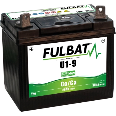 BATERIA CALCIO (CA/CA) U1-9 SIN MANTEN. 28AH ( 195 x 130 x 180 ) +IZQ. - motoscamaralweb.com