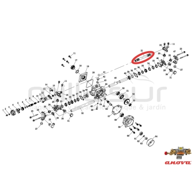 MANGUITO DE UNION CULATAS BOMBA PG1C-001 (21) - motoscamaralweb.com