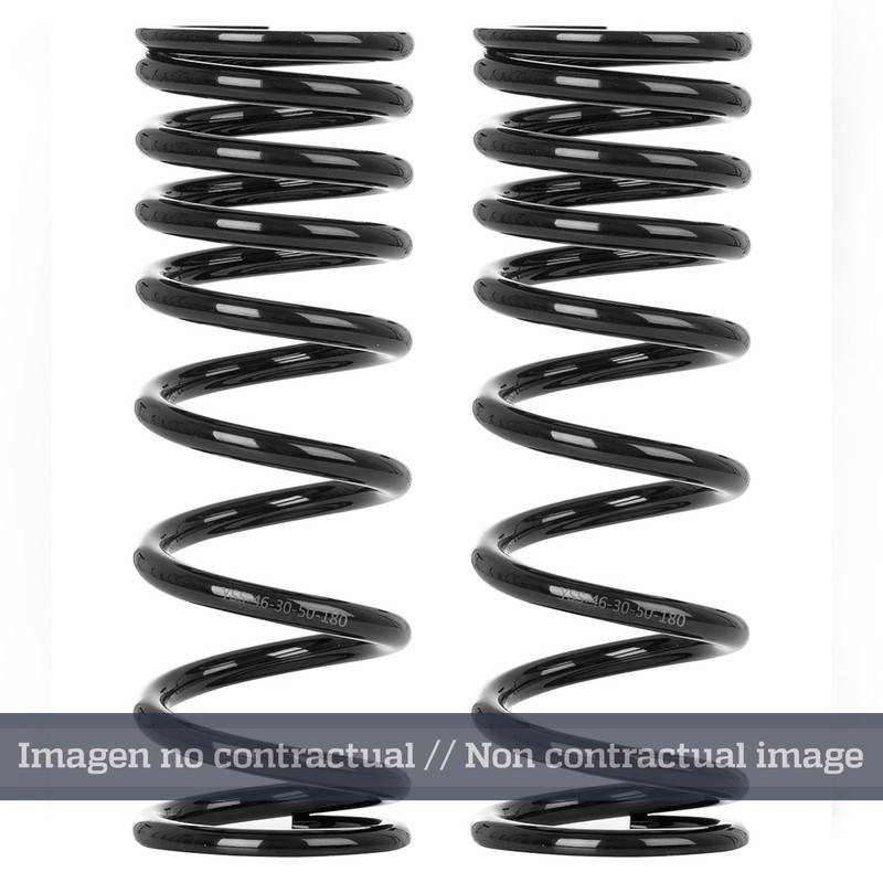 Muelle de amortiguador trasero YSS progresivo negro 46-20-30-280- moto