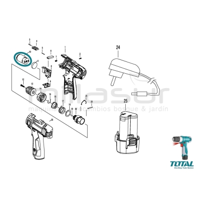 MOTOR COMPLETO TALADRO TDLI228120 - motoscamaralweb.com