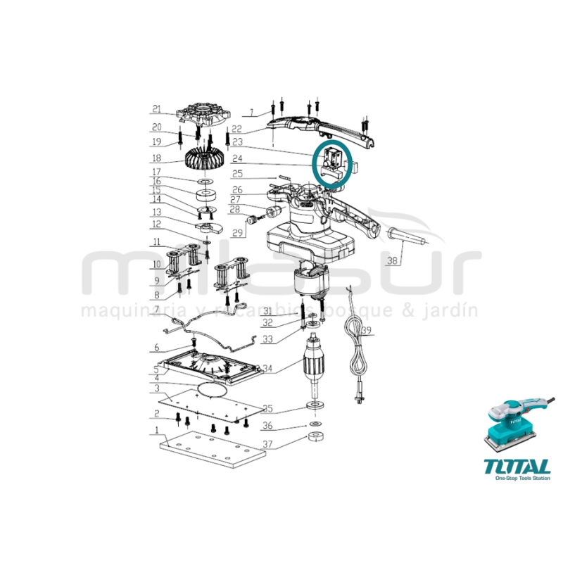 INTERRUPTOR LIJADORA TF1301826 - motoscamaralweb.com