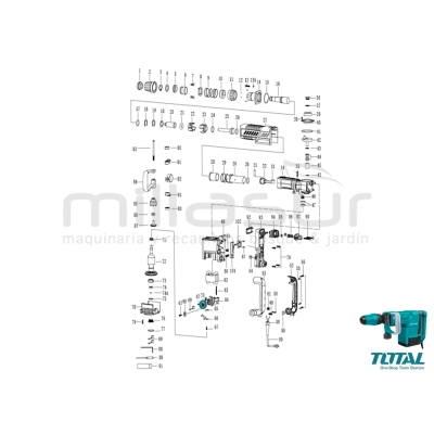 PORTA ESCOBILLA MARTILLO DEMOLICION TH215002 ( 70) - motoscamaralweb.com