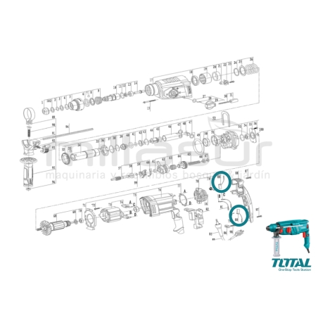 ESCOBILLAS TALADRO TH308268 - motoscamaralweb.com