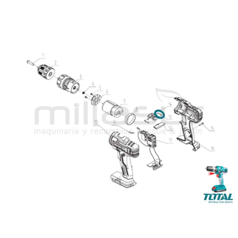 PACK MUELLE BOTON SELECTOR MARCHA TALADRO TIDLI200215 (13) - motoscamaralweb.com