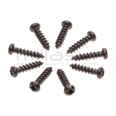 JUEGO 9 TORNILLOS NEGRO CARCASAS TPB2502 (38) - motoscamaralweb.com