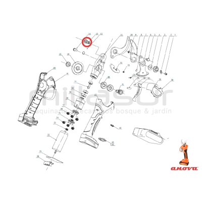 TORNILLO SUJECION CUCHILLAS TPB3003 (13) - motoscamaralweb.com