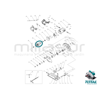 ROTOR SIERRA CIRCULAR DE MANO TS1141856 - motoscamaralweb.com