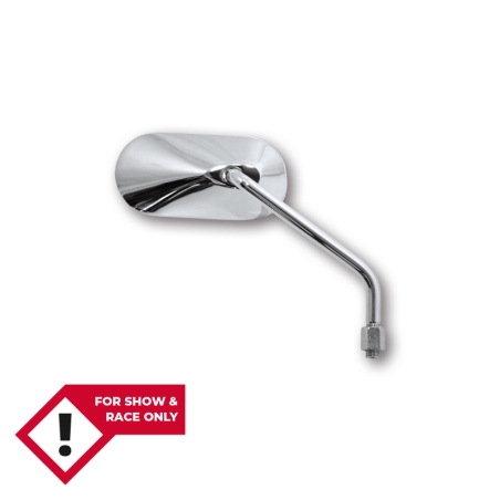 Retrovisor de manillar HIGHSIDER smart Agila oval - lado derecho - sin homologación E - cromado - motoscamaralweb.com