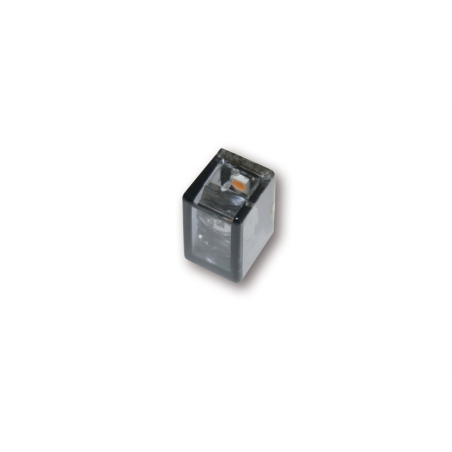 Intermitente LED HIGHSIDER smart Micro Cube-V - cristal ahumado - homologado E - Pareja - motoscamaralweb.com