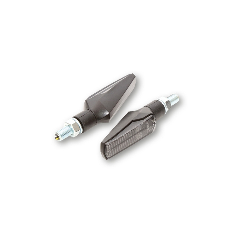 Intermitente/luz de posición LED HIGHSIDER smart Fineline 2in1 - cristal ahumado - homologado E - Pareja - motoscamaralweb.com