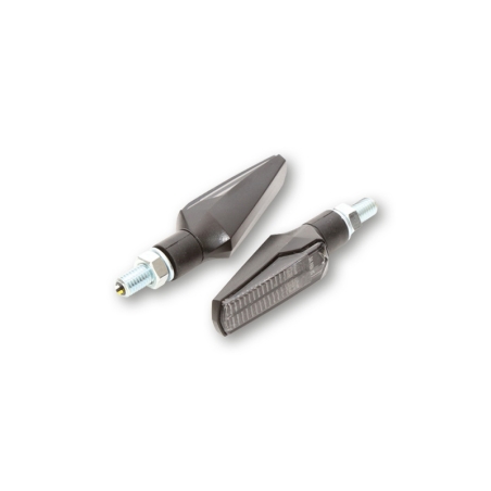 Intermitente/luz de posición LED HIGHSIDER smart Fineline 2in1 - cristal ahumado - homologado E - Pareja - motoscamaralweb.com