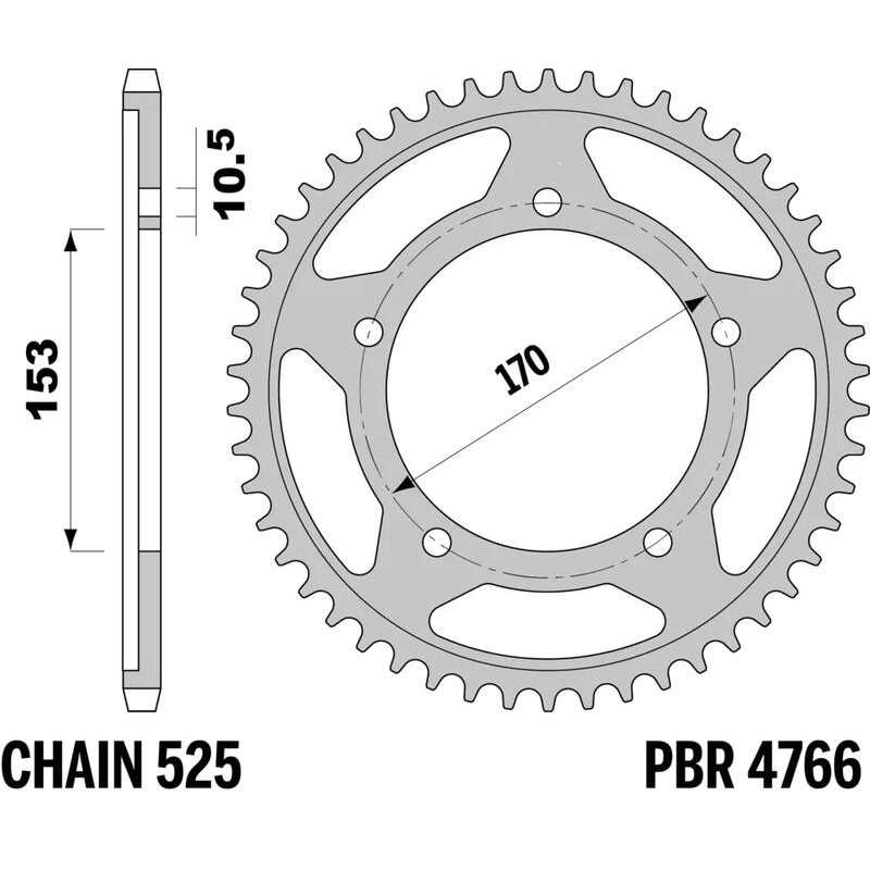 Corona PBR estándar 4766 - 525 - motoscamaralweb.com