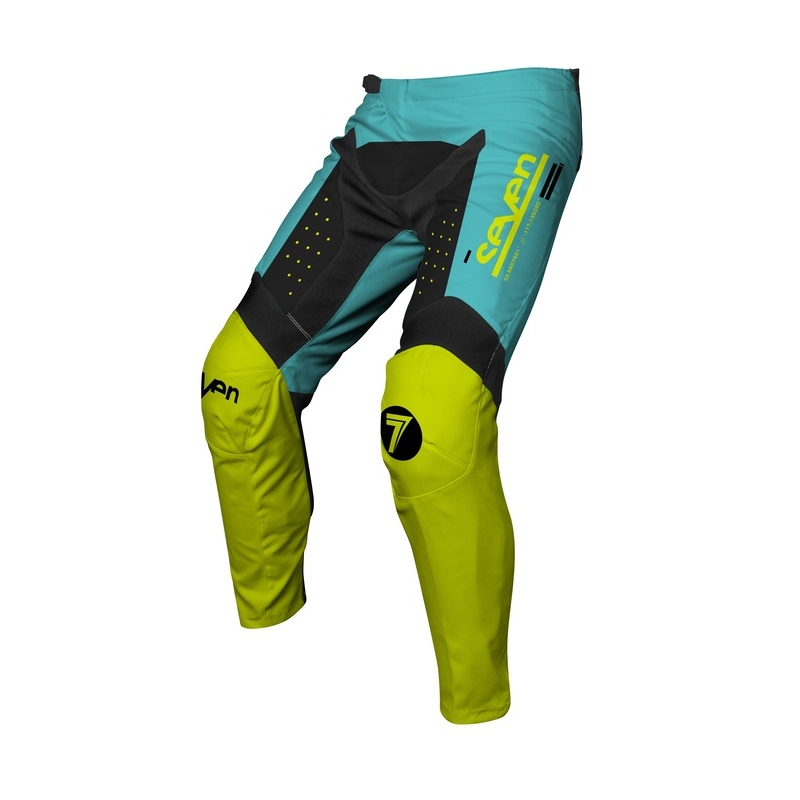 Pantalón SEVEN Vox Aperture - Amarillo Flúor / Azul - motoscamaralweb.com