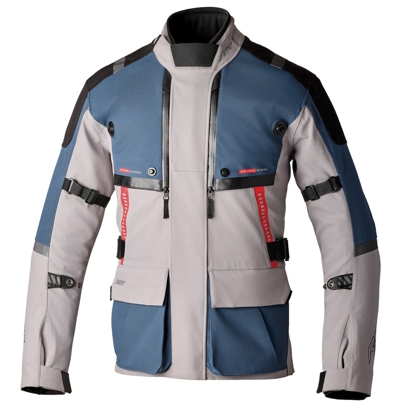 Chaqueta textil RST Pro Series Vulcan CE hombre - Plata / Azul - motoscamaralweb.com