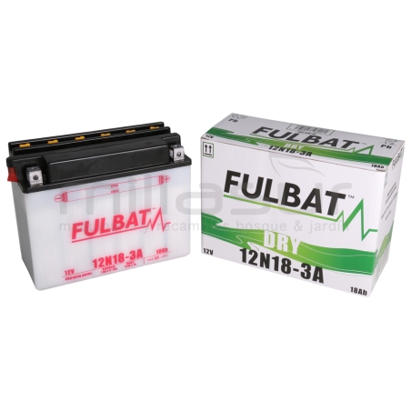 BATERIA 12N18-3A ACIDO 18AH ( 200 x 88 x 164 ) - MTD-STIGA +DER - motoscamaralweb.com