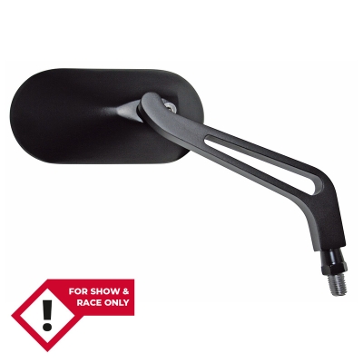 Retrovisor de manillar HIGHSIDER smart - oval - negro - Pareja - motoscamaralweb.com