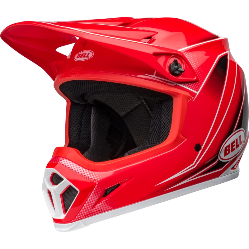 Casco BELL MX-9 Mips - Zone Gloss Red - motoscamaralweb.com
