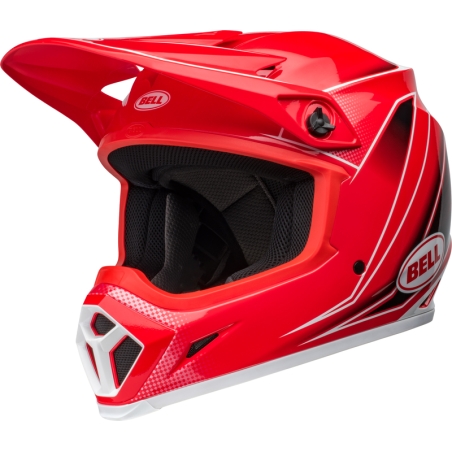 Casco BELL MX-9 Mips - Zone Gloss Red - motoscamaralweb.com