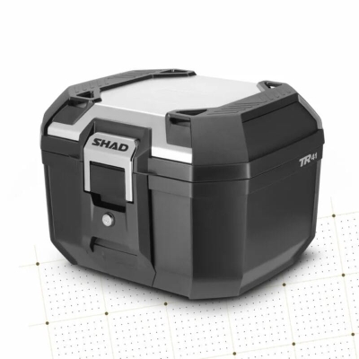 Baúl SHAD Terra TR41 Negro / Tapa de Aluminio - motoscamaralweb.com