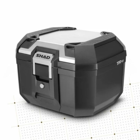 Baúl SHAD Terra TR41 Negro / Tapa de Aluminio - motoscamaralweb.com