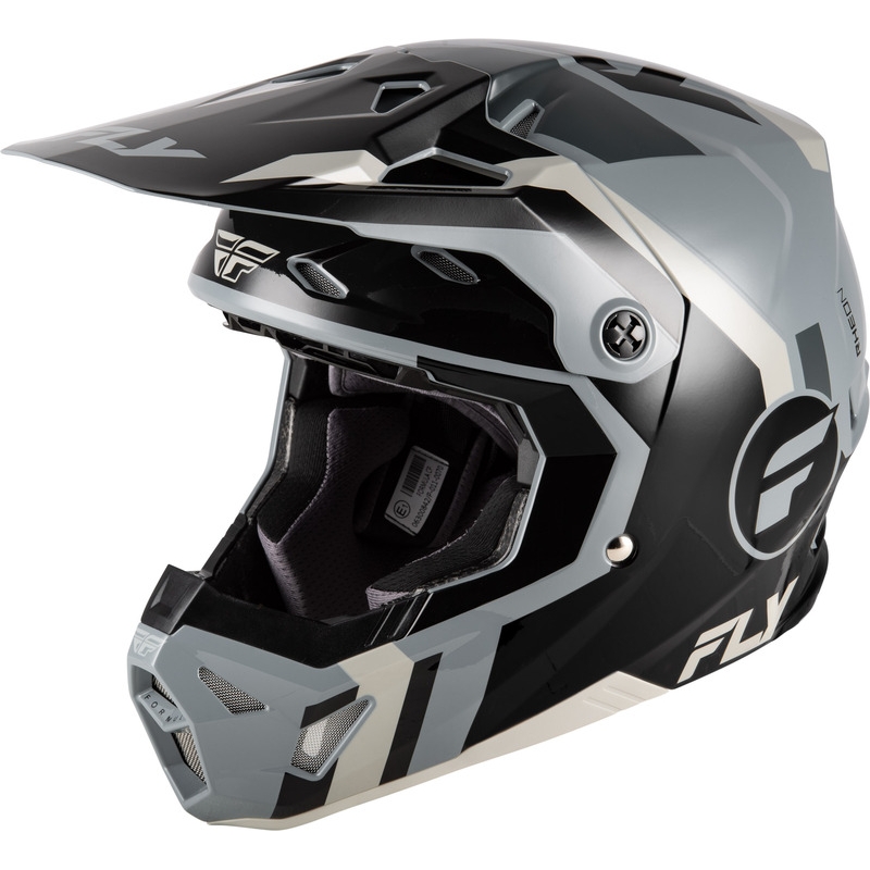 Casco FLY RACING Formula CP Seal - negro/gris - motoscamaralweb.com