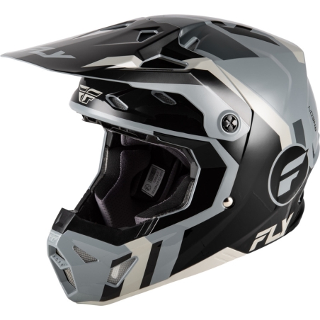Casco FLY RACING Formula CP Seal - negro/gris - motoscamaralweb.com