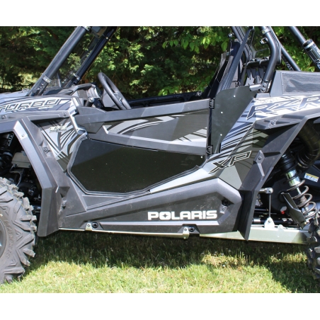 SARRAZIN Aluminium Doors lower panels - Black Polaris RZR1000 - motoscamaralweb.com