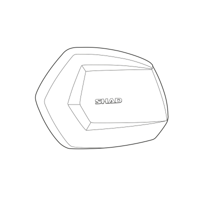 Tapa izquierda aluminio SHAD SH35 - motoscamaralweb.com