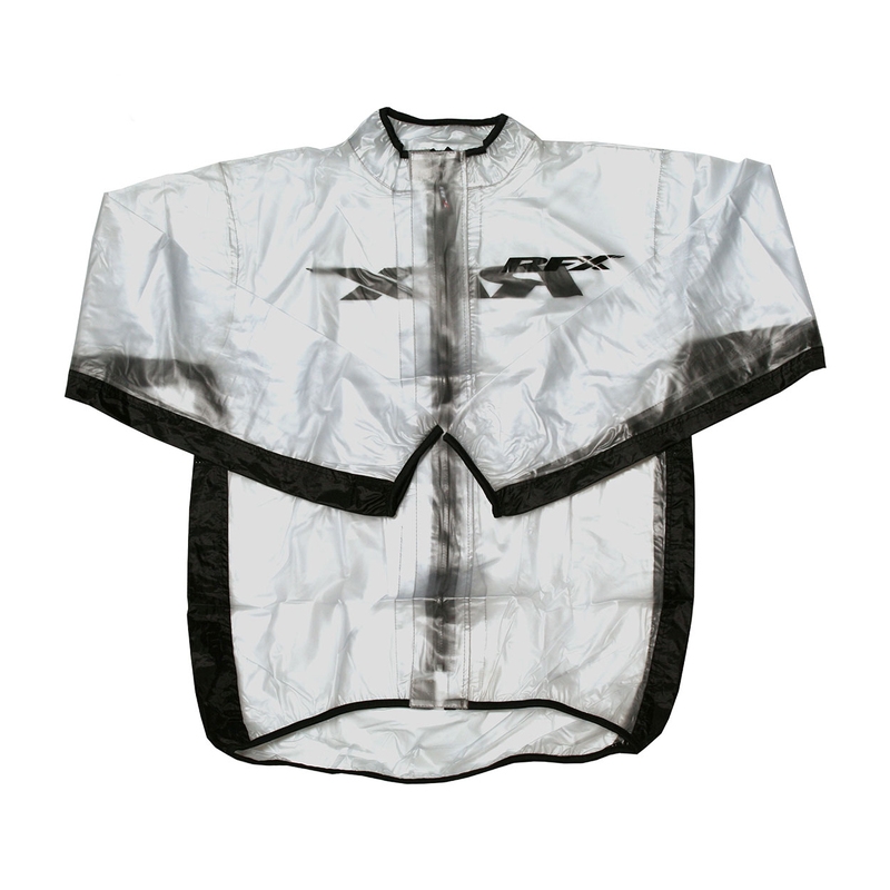Chaqueta impermeable RFX Sport (transparente/negro). talla joven XL (12- 14) - motoscamaralweb.com